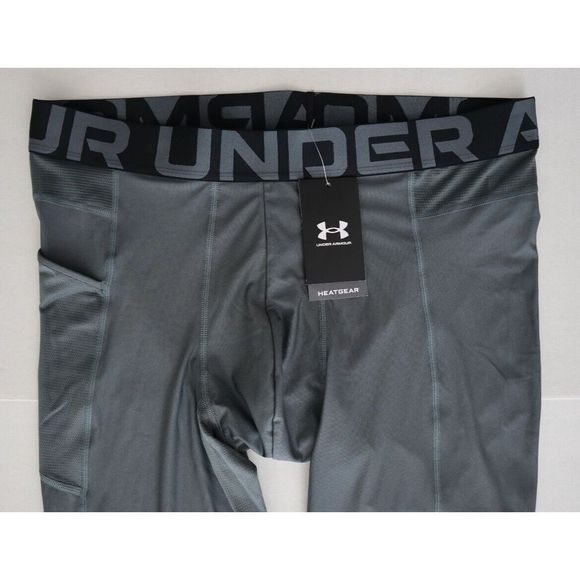 Under Armour 1370663 012 Men's Sz 2XL Gray Heatgear Vent Baselayer Leggings $60 - Picture 3 of 10